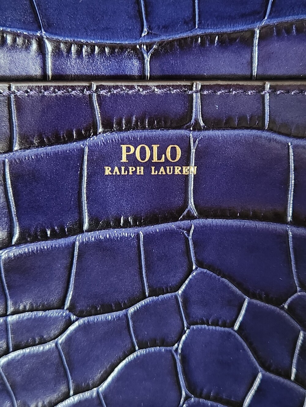💙VERY HTF Polo Ralph Lauren💙 - Royal Blue Large Sloane Satchel Bag - Picture 4 of 16